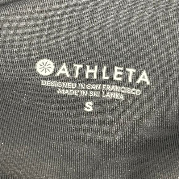 Athleta All Over Gleam Faux Leather Black Pull On High Rise Leggings Small - Picture 5 of 8